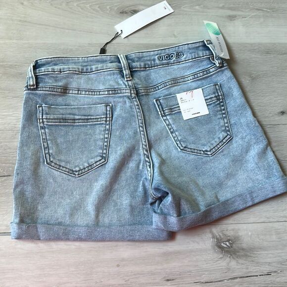 VIGOSS MARLEY MIDRISE CUFF SHORT - LIgHT BLUE WASH 2 STITCH FIX NWT - Picture 9 of 9